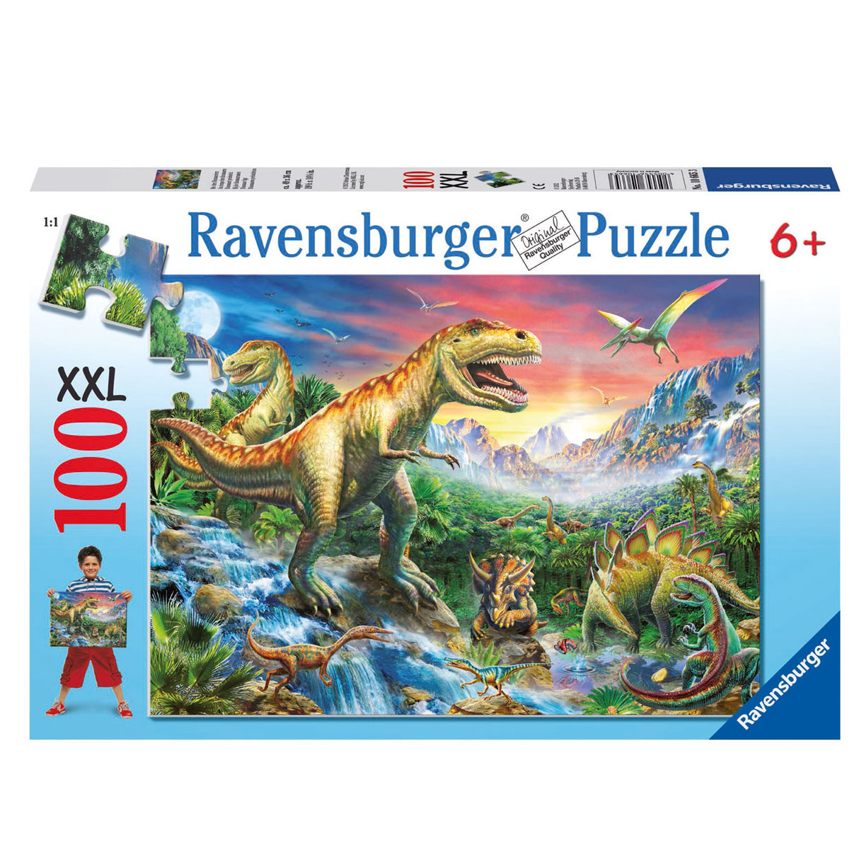 Ravensburger Puzzle mit den Dinosauriern - Puzzle - 100 Teile