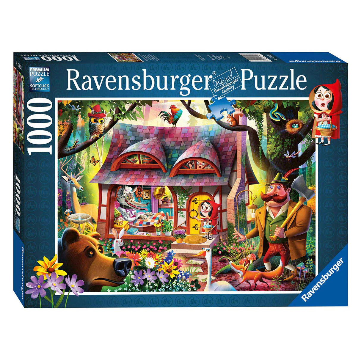 Ravensburger Puzzle Little Red Riding Motor und De Wolf, 1000st.