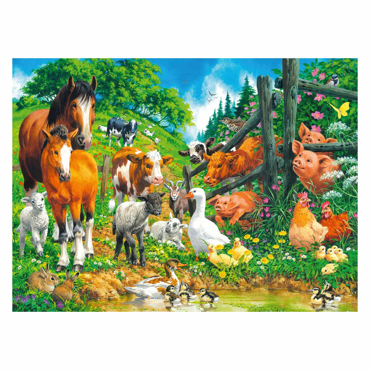 Ravensburger Puzzle Tiersammeln, 100 Teile. xxl