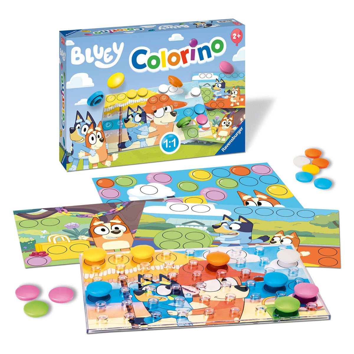 Ravensburger Bluey Colorino ein Kinderspiel
