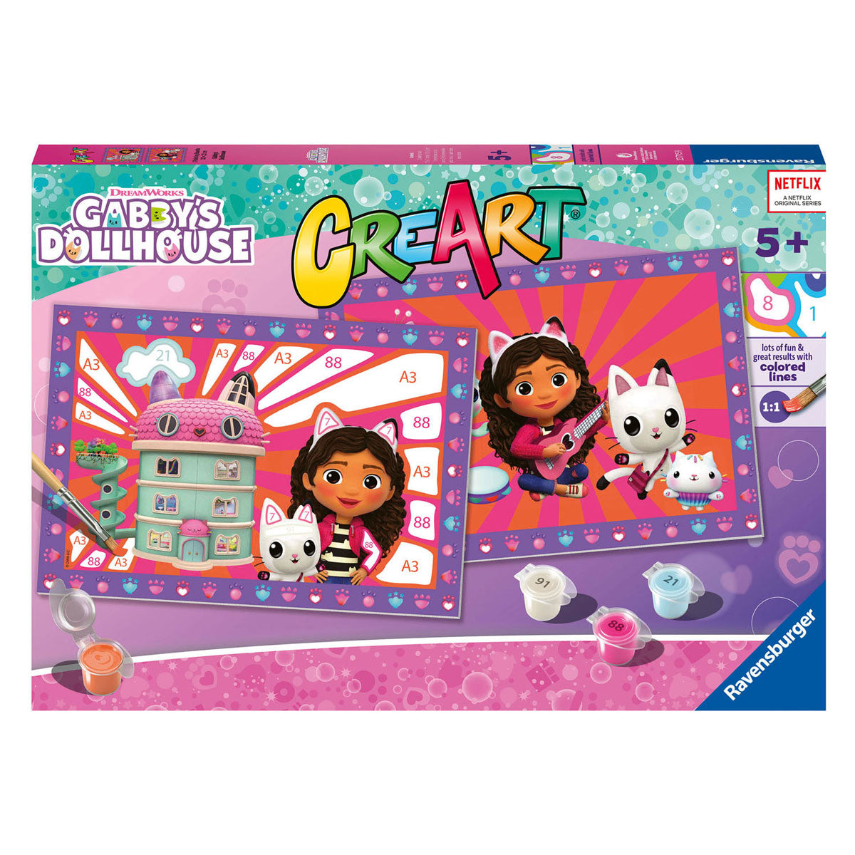 Ravensburger Creart Painting bei Nummer - Gabbys Poppenhuis