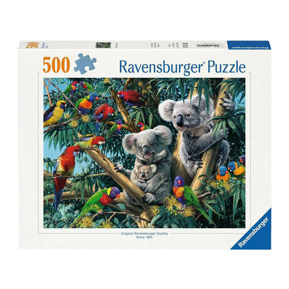 Ravensburger Puzzle Tiere Koalas im Baum – 500 Teile.