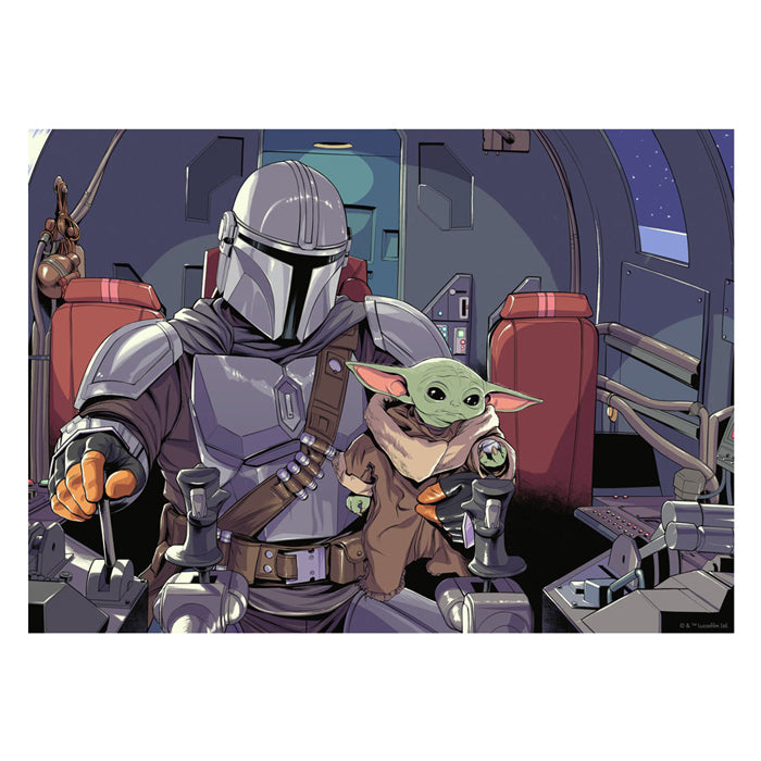 Ravensburger Puzzle Star Wars: Der Mandalorianer – 1000-teiliges Puzzle.