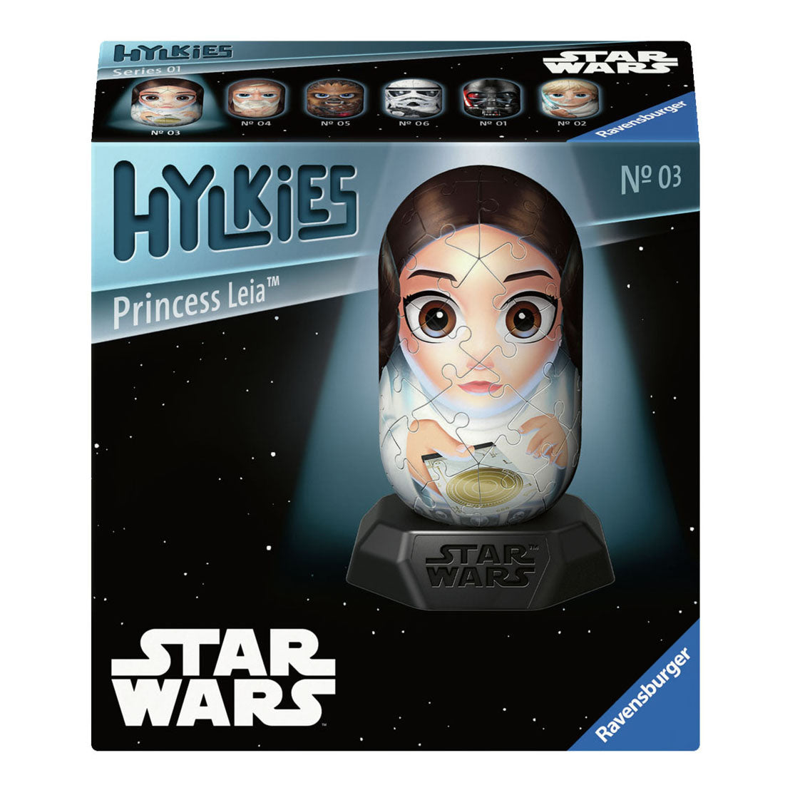Ravensburger 3D -Puzzle Hylkies Star Wars Prinzessin Leia, 54st.