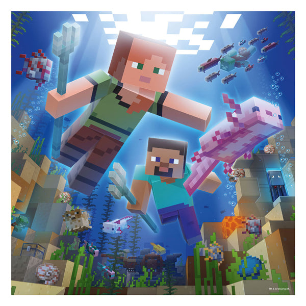 Ravensburger Puzzle Minecraft Biomes – Puzzle – 3x49 Teile