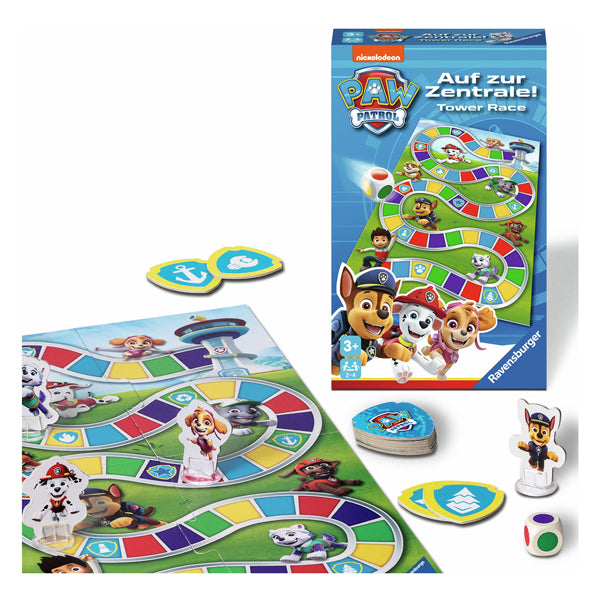 Ravensburger Paw Patrol Race Das Turm -Pocket -Brettspiel