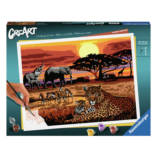 Ravensburger Creart Painting bei Nummer - Savannah Landschaften