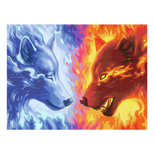 Ravensburger Kreart Gemälde bei Nummer - Feuer und Eis