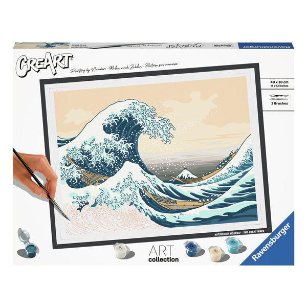 Ravensburger Creart Painting bei Number - Hoksusai: Die große Welle