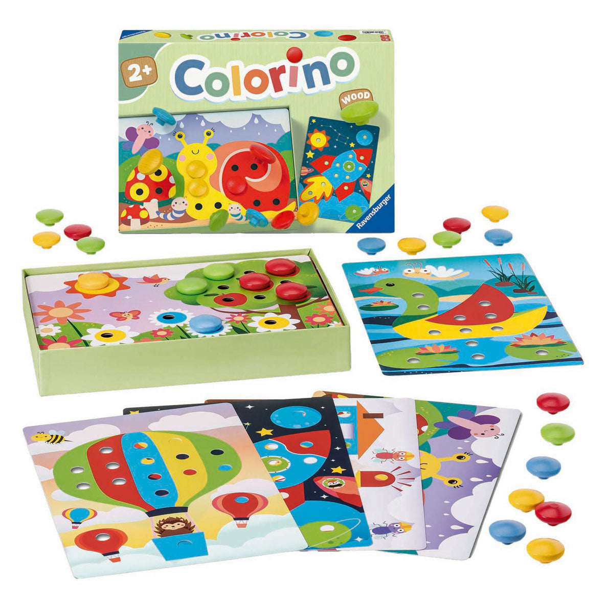 Ravensburger - mein Holz-Colorino - Lernspiel - ab 2 Jahren