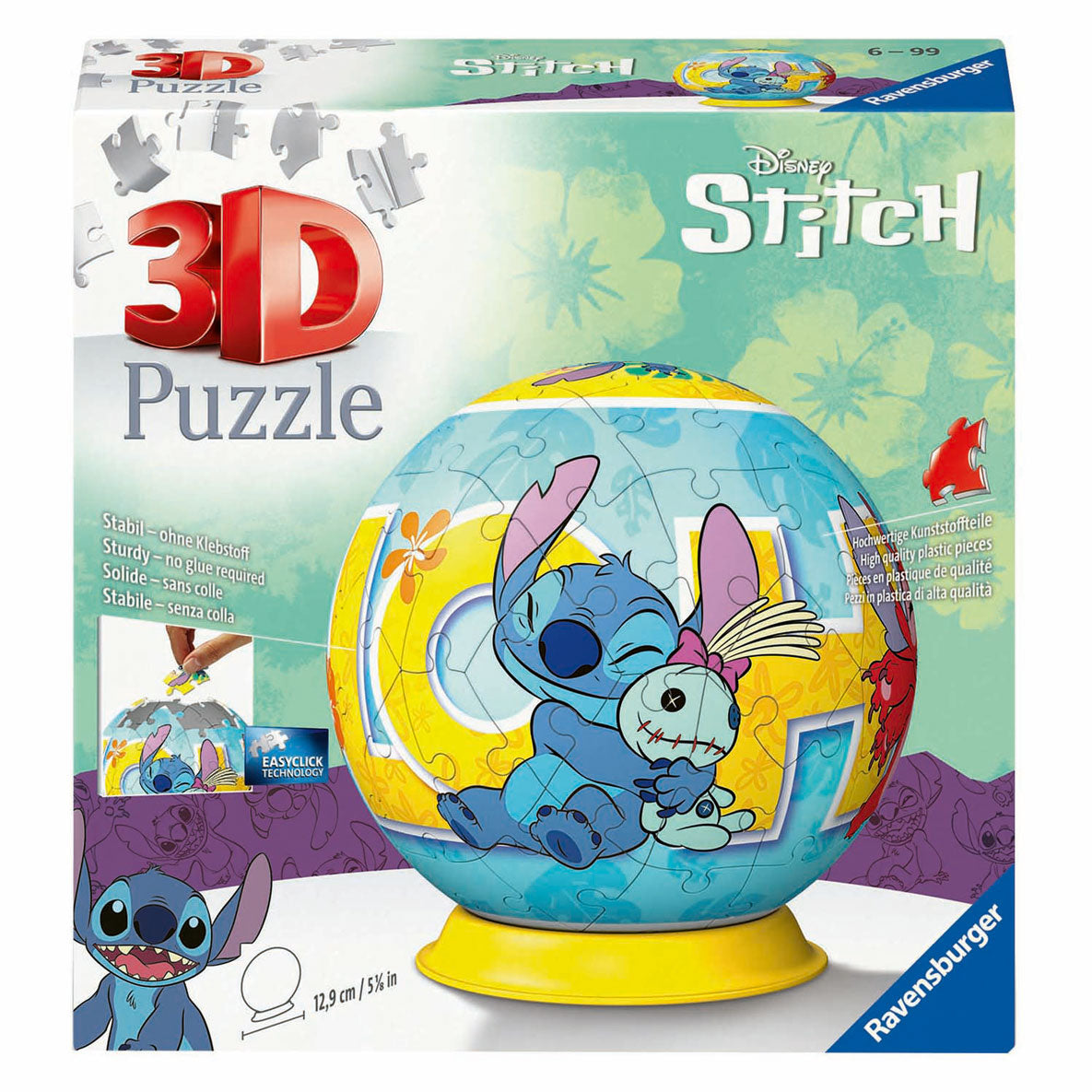 Ravensburger 3D-Puzzle Kugelstich und Pop, 54 Teile.