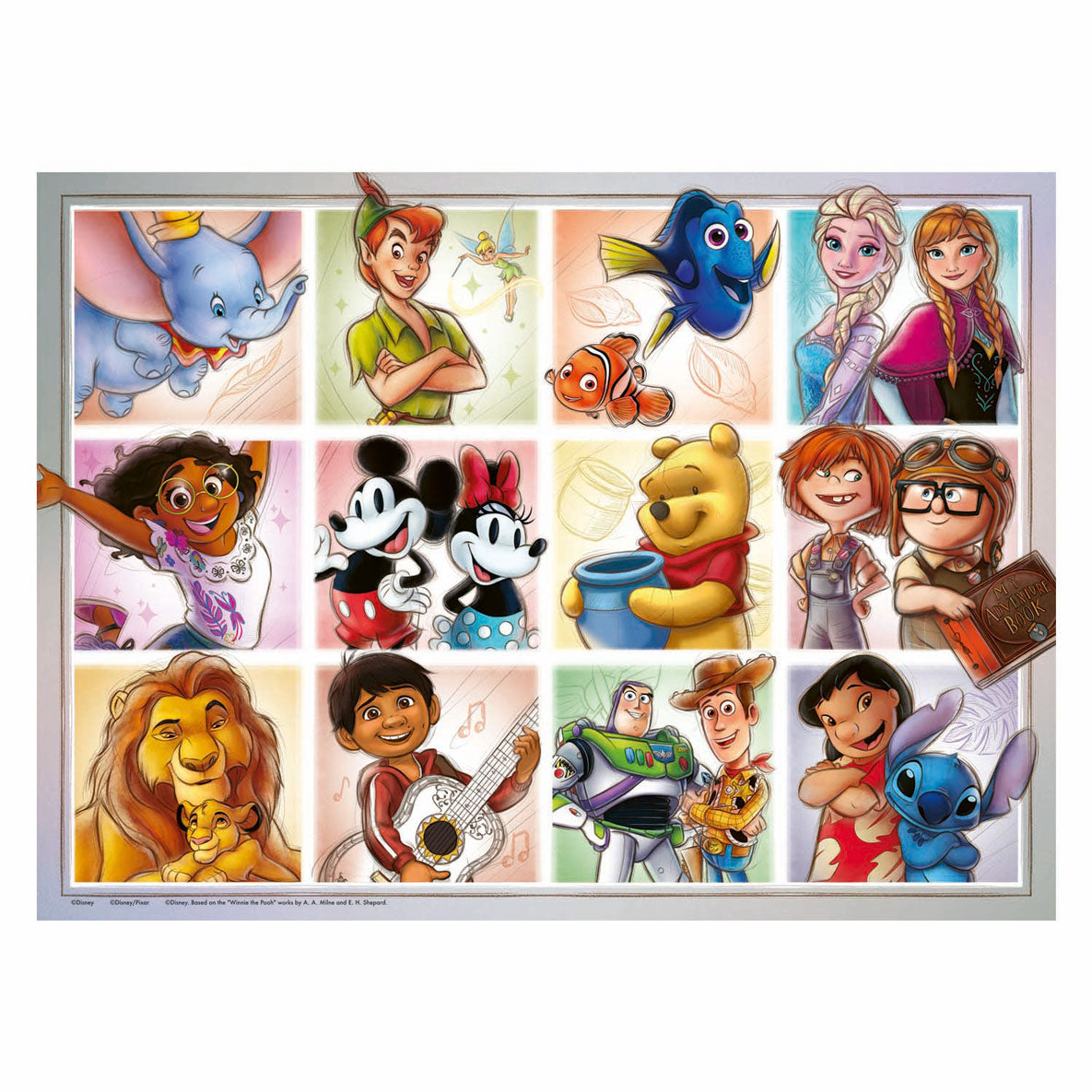 Ravensburger Puzzle XXL Disney-Figuren, 100 Teile.