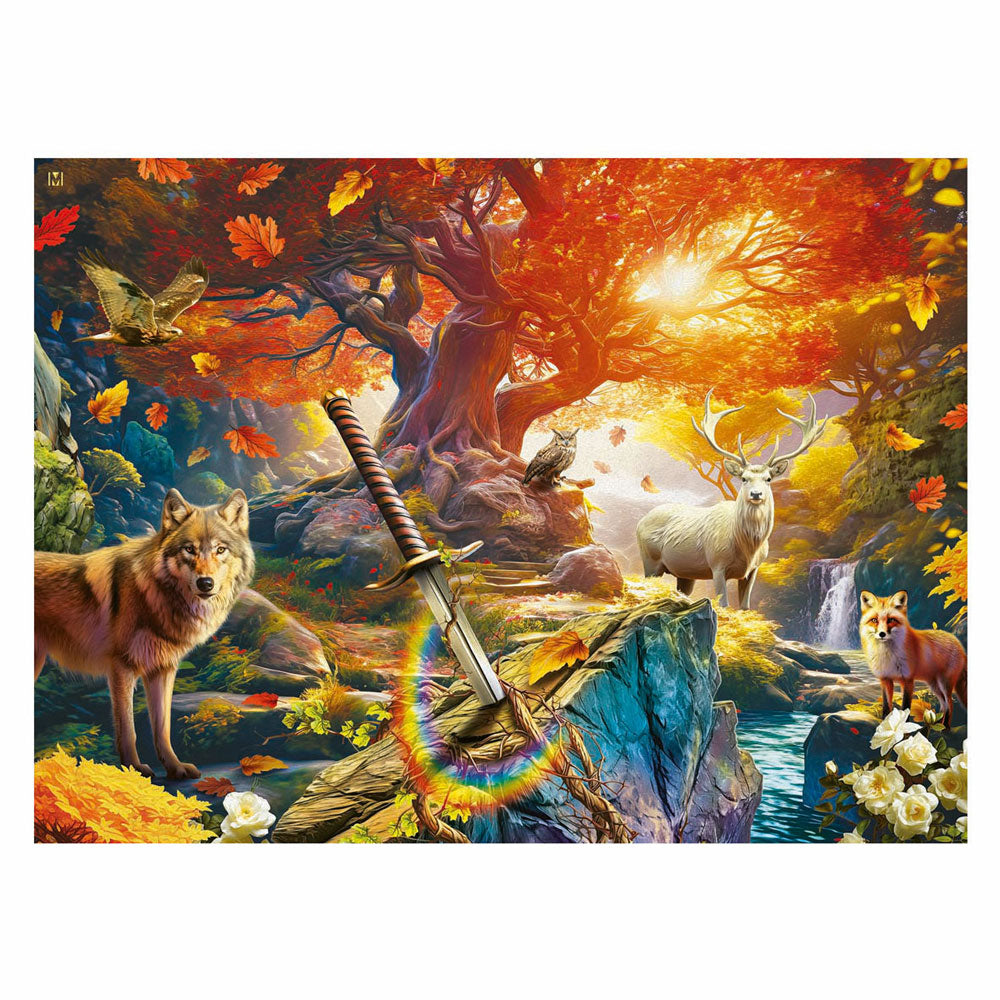 Ravensburger Puzzle Der Wald von Excalibur, 500 Teile.