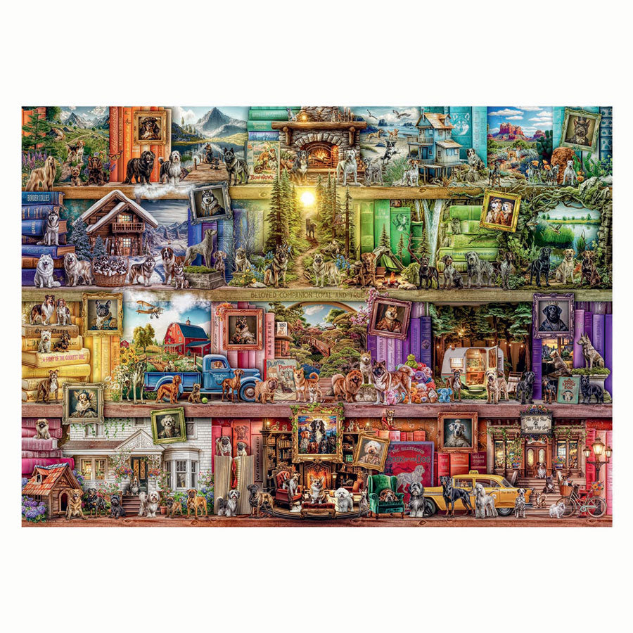 Ravensburger – Die Bibliothek der Hunde – Puzzle – 1000 Teile