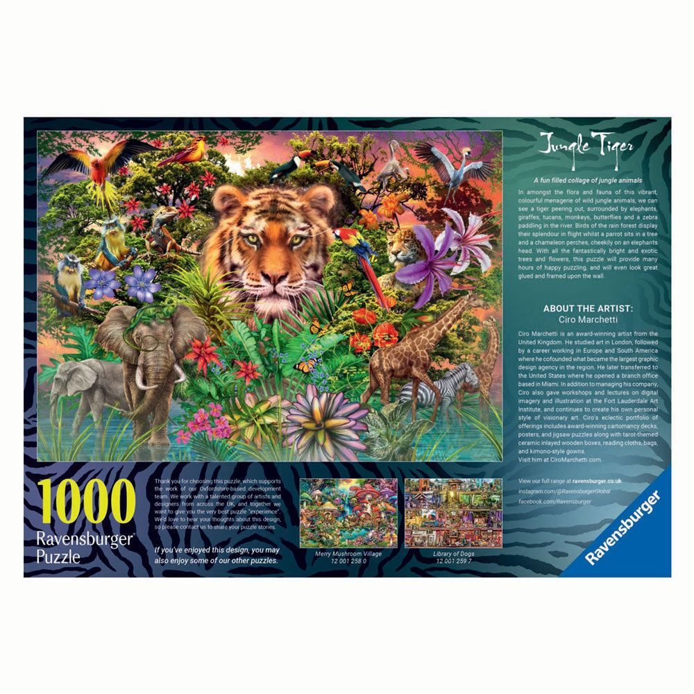 Markenlos ohne Marke Ravensburger | Puzzle | Dschungeltiger | 1000 Stück