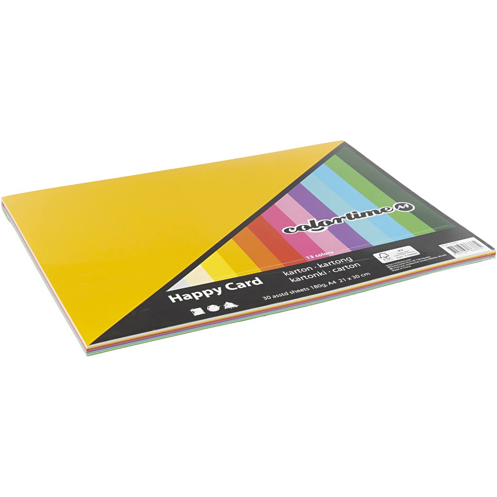 Creativ Company Spring Carton Farbe A4, 30 Blätter