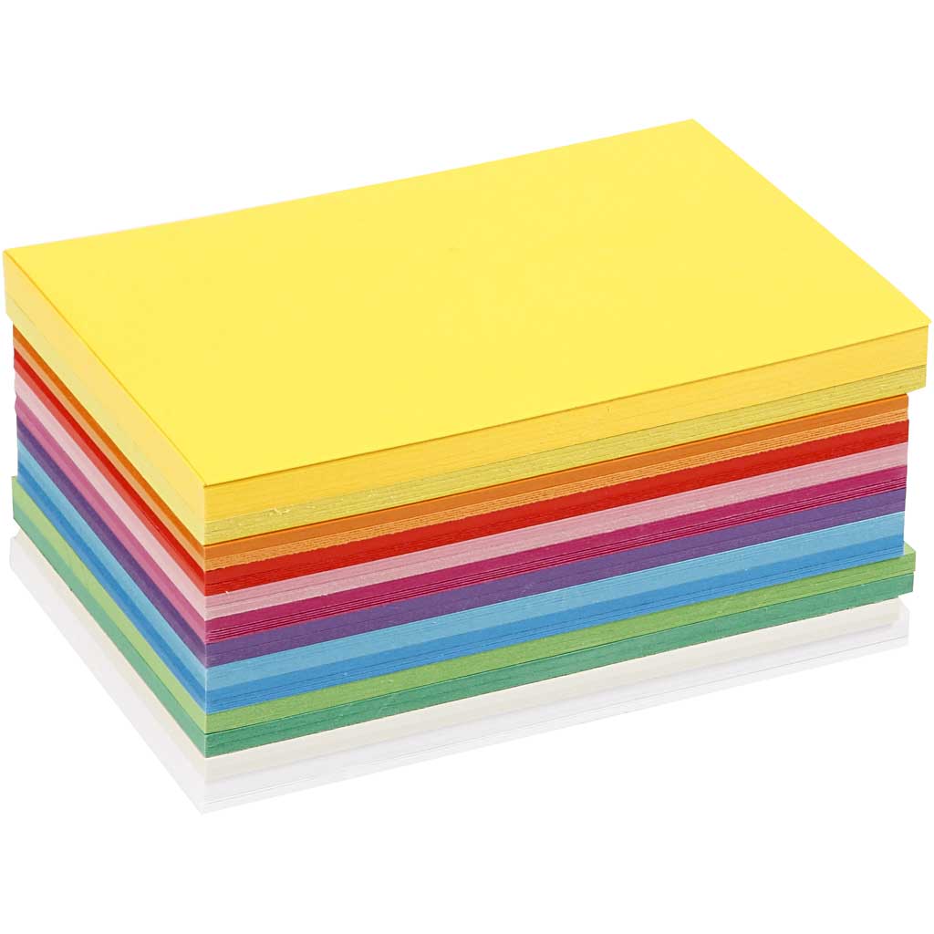 Colortime Frühlingskarton, A6, Blatt 105x148 mm, 180 gr, verschiedene Farben, 120 verschiedene Blätter 1 Karton