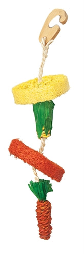 Critter's Choice Happy Pet Hängespielzeug aus natürlichem Luffa