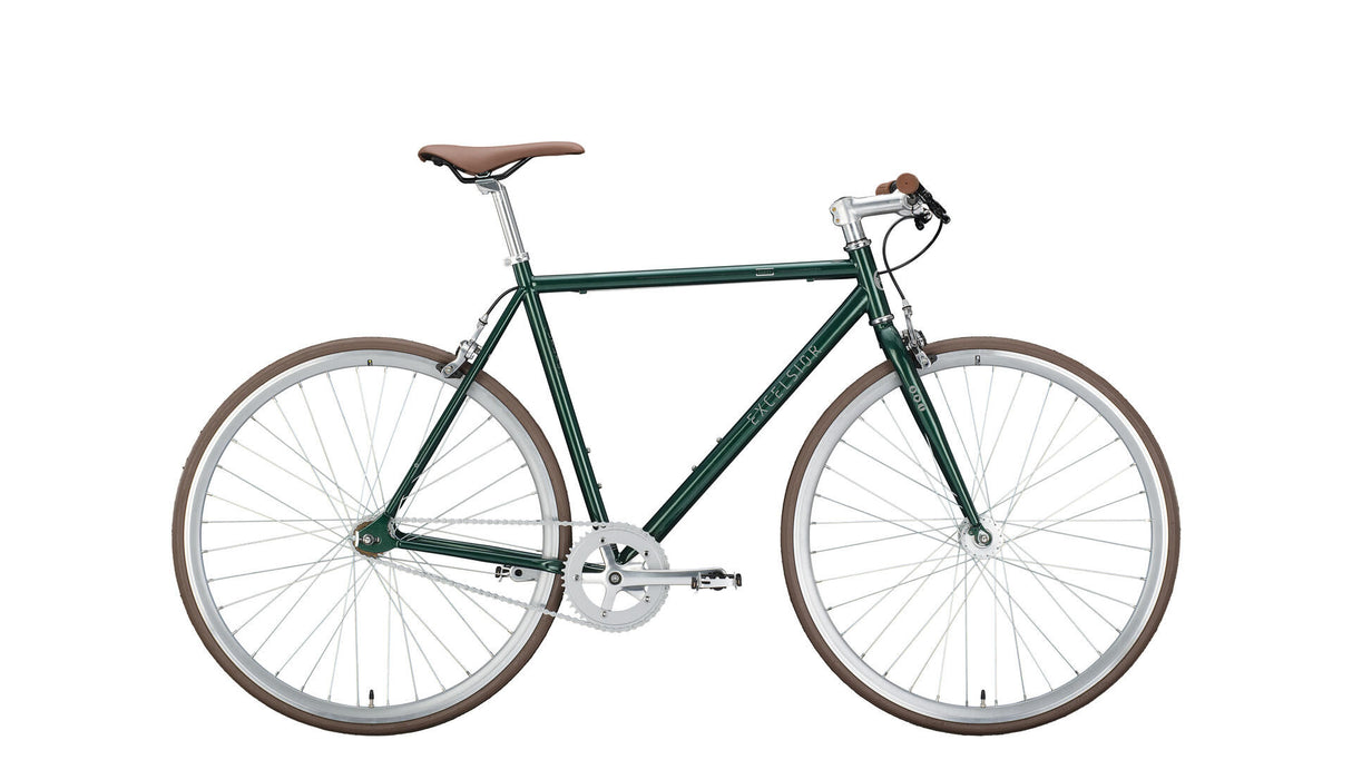 Das Excelsior Singlespeed Dandy (#1) Fahrrad zeichnet sich aus. Dandy 28 59 Durchm. 1 EL Moosschwarz