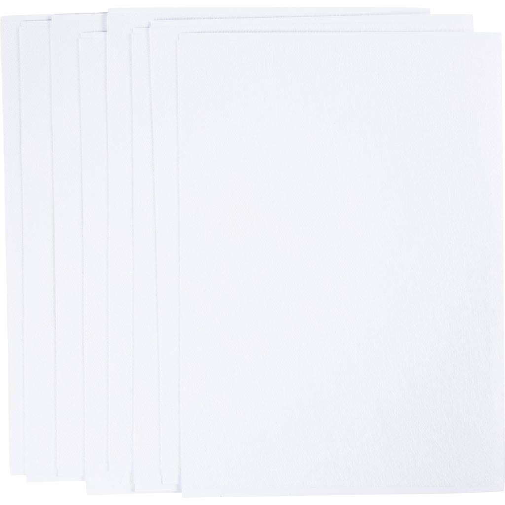 Wasserlösliche Stickbögen der Firma Creativ, A5, Blatt 148,5 x 210 mm, weiß, 24 Blatt 1 Box