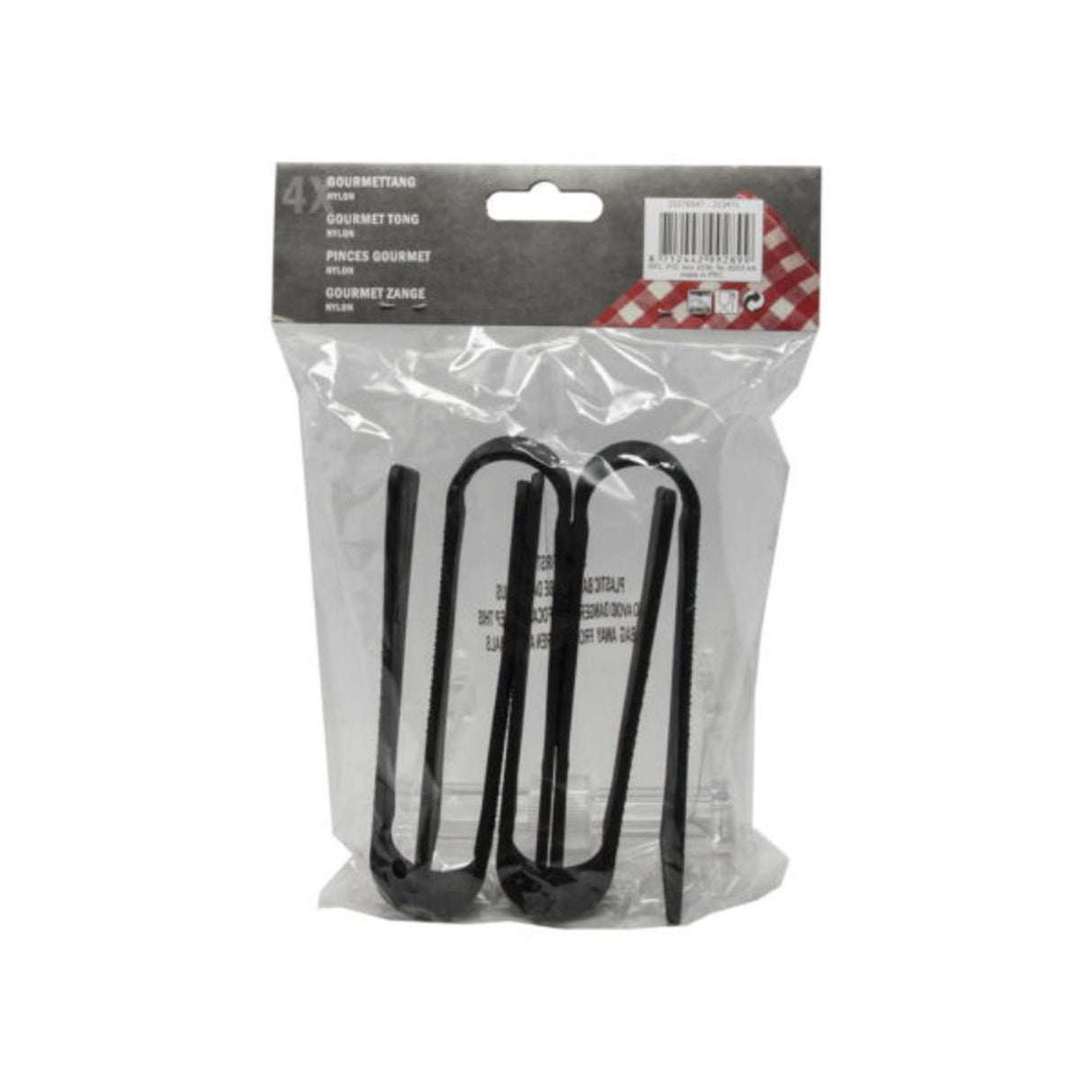Küchengeräte Gourmet-Zange 14 cm, Beutel mit 4 Stück