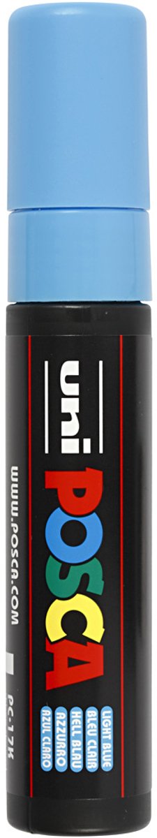 Uni Posca Lackmarker 17k Hellblau – Blockspitze 15mm