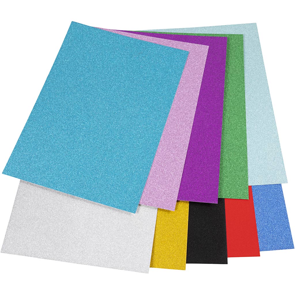 Creativ Company Glitter Cardboard A4, 50 Blätter