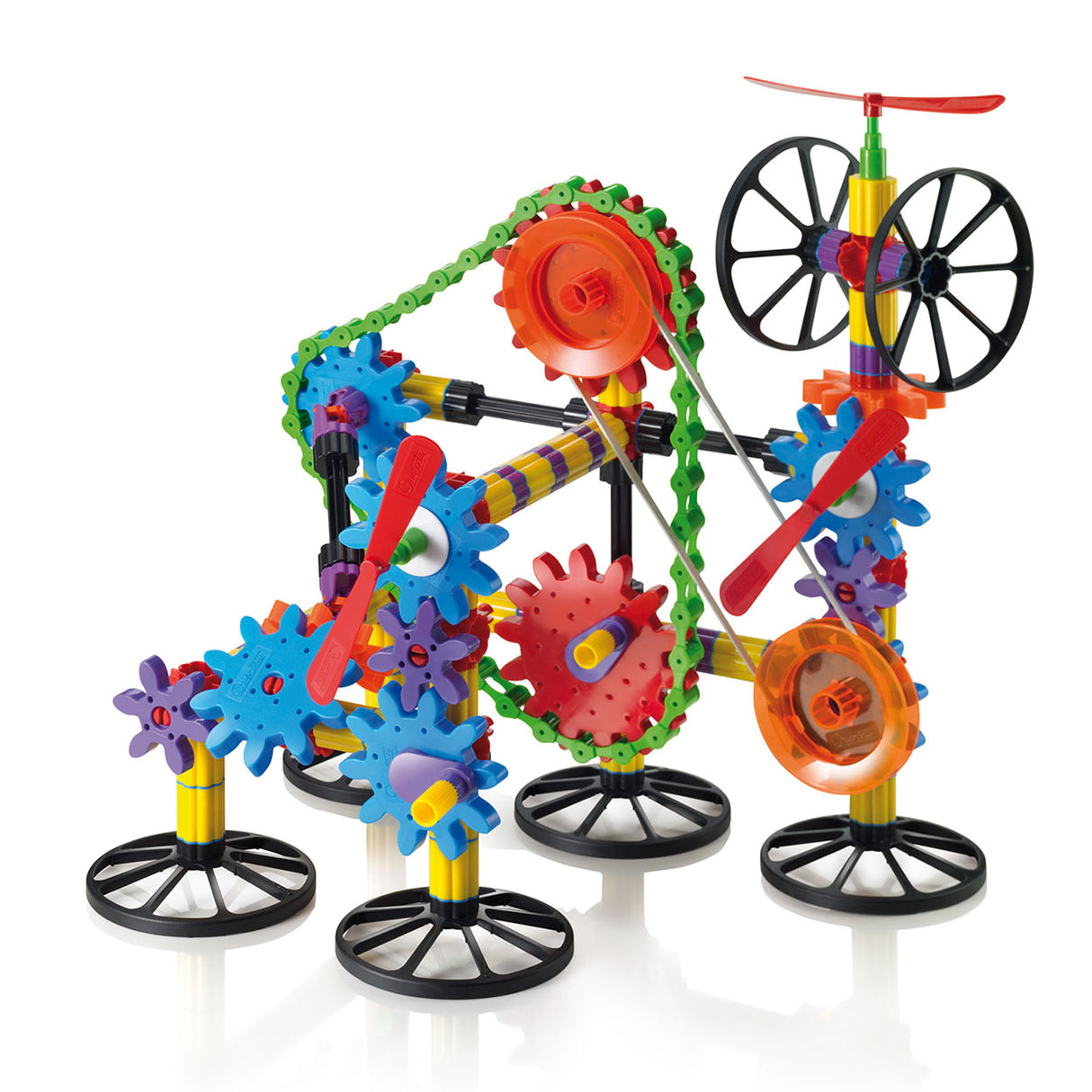 Quercetti Bauspielset, 266 Teile.