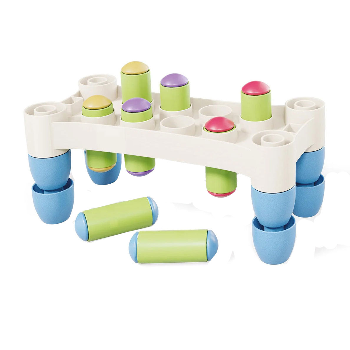 Quercetti Play Eco+ Hammerbank Peggy (34-teilig)