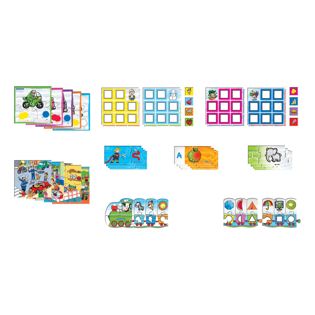 Clementoni spielerisch lernen – 8 Spiele in 1 – Lernspielzeug – Kleinkindspielzeug – 3–5 Jahre