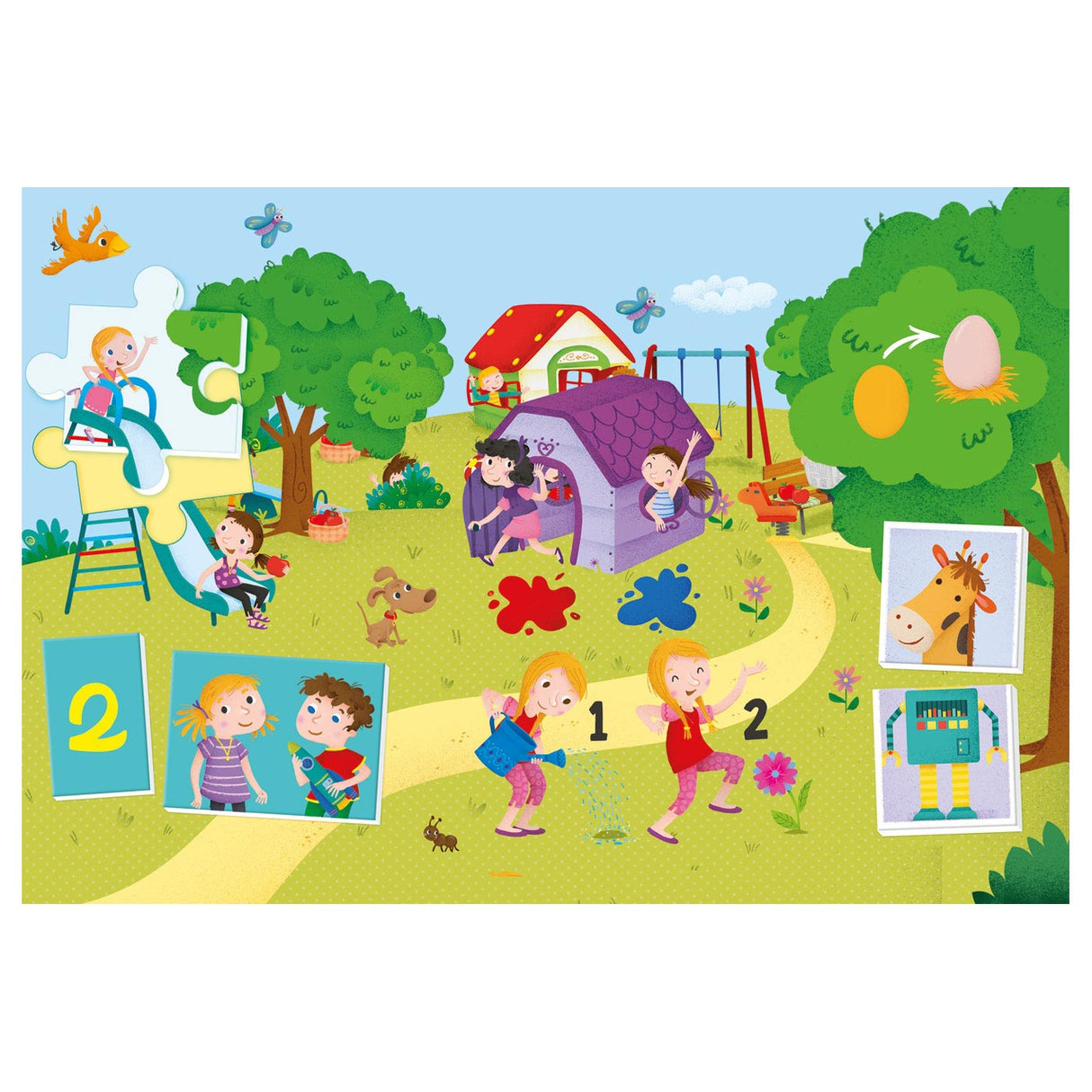 Clementoni spielerisch lernen – 8 Spiele in 1 – Lernspielzeug – Kleinkindspielzeug – 3–5 Jahre