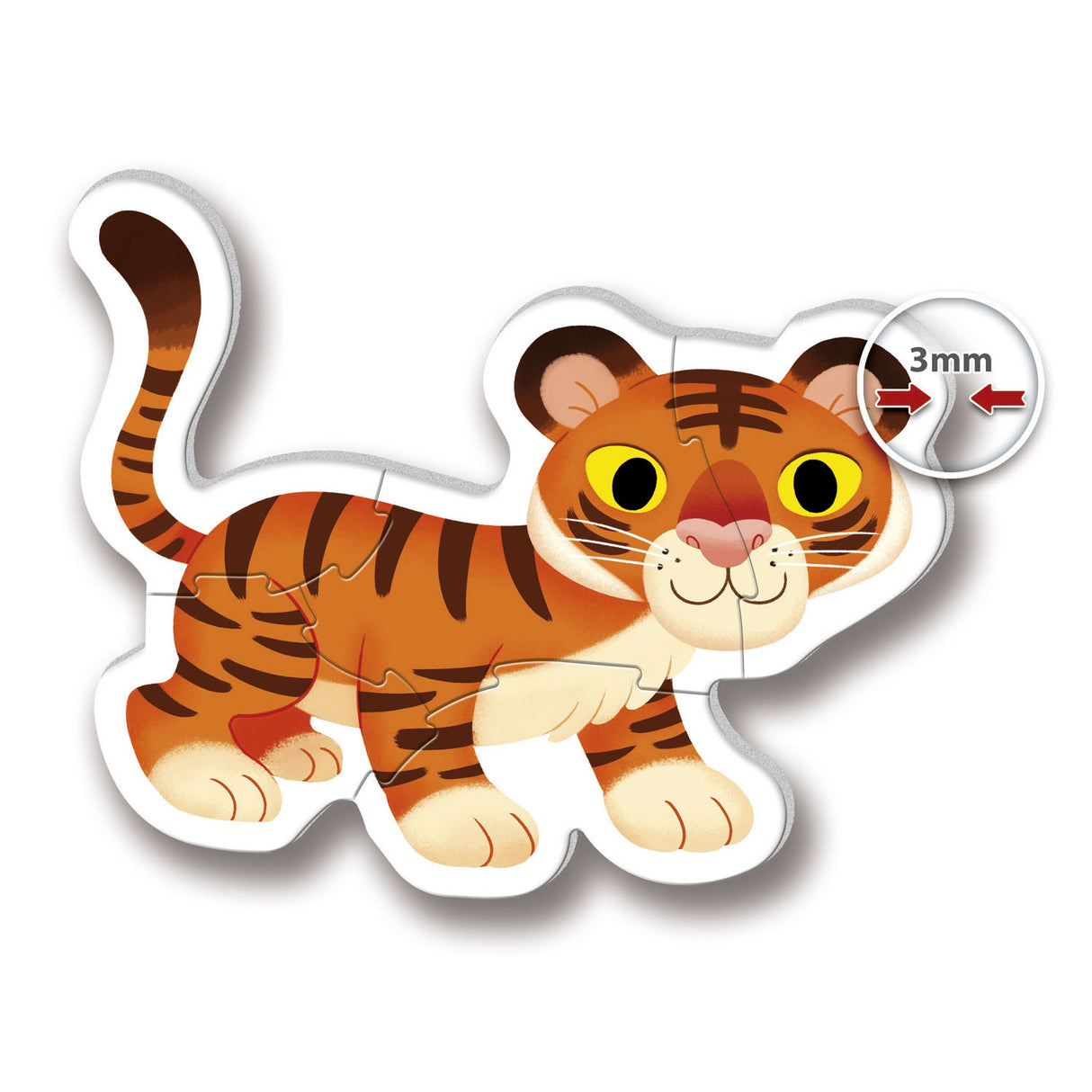 Clementoni -Puzzle meine ersten 2, 3, 4, 5 Teile wilder Tiere