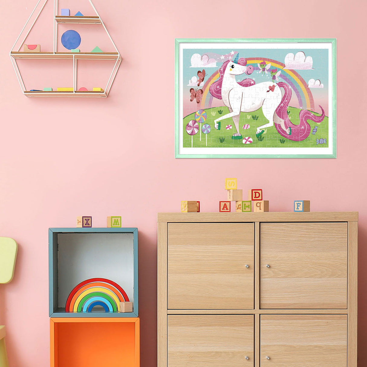 Clementoni – Puzzle – 104 Teile – „I believe in unicorns brilliant“ – Puzzle für Kinder – Supercolor