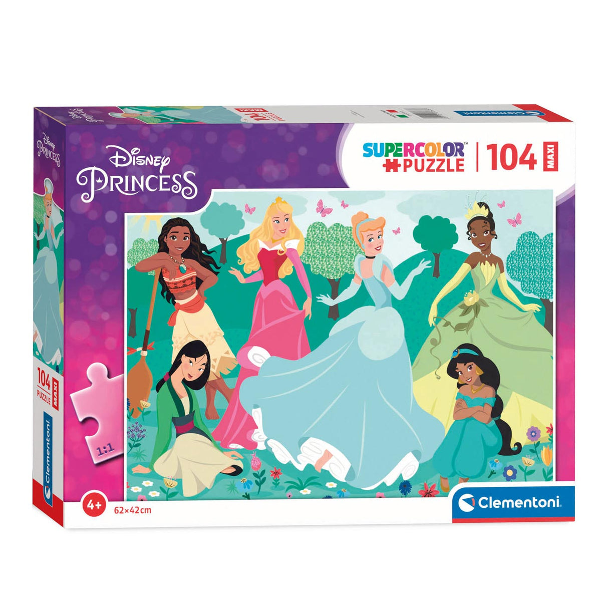 Clementoni Maxi-Puzzle Disney Prinzessin, 104 Teile.