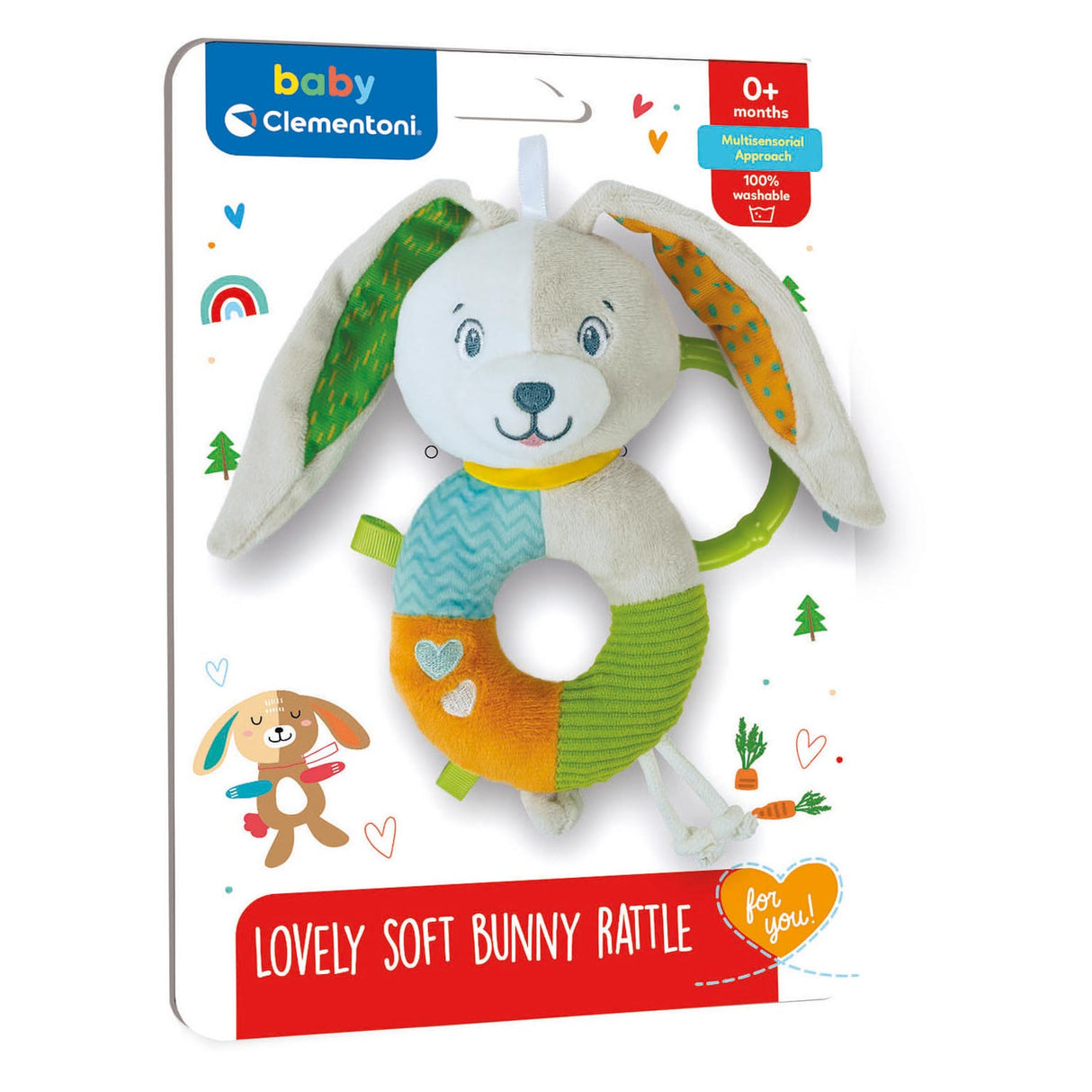 Clementoni Baby – Plüschrasselhase
