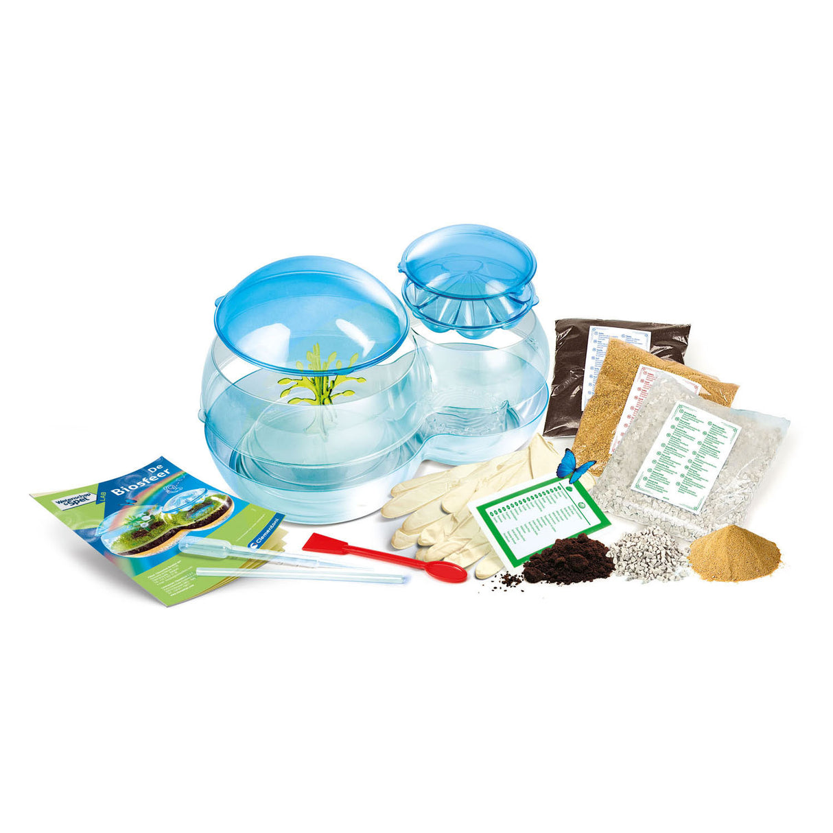 Clementoni Wissenschaftsspiel – Die Biosphäre – Experimentierbox – Wissenschaftslabor – ab 8 Jahren