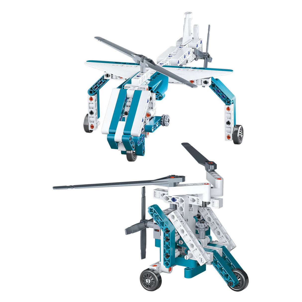 Clementoni Wissenschaftsspielmechanik – Flugzeuge und Hubschrauber – Konstruktionsspielzeug – ab 8 Jahren