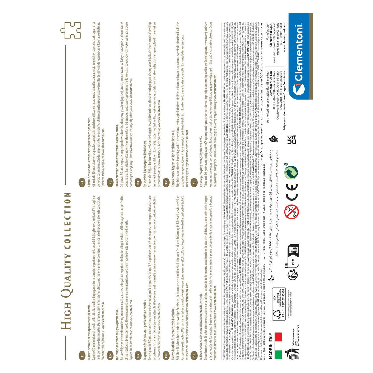 Clementoni Colorboom Legpuzzle Treppe, 500st.