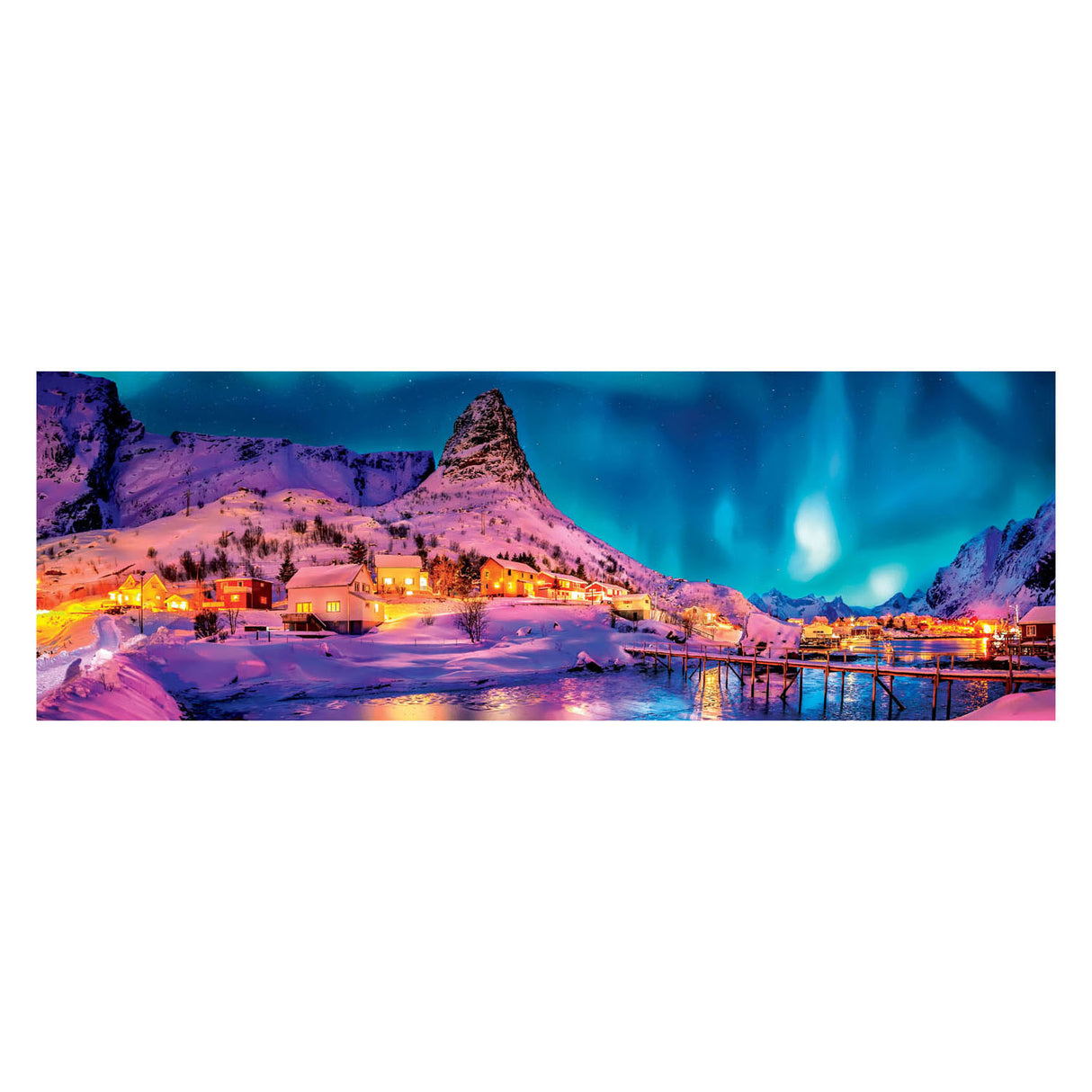 Clementoni Panorama-Puzzle Lofoten, 1000 Teile.