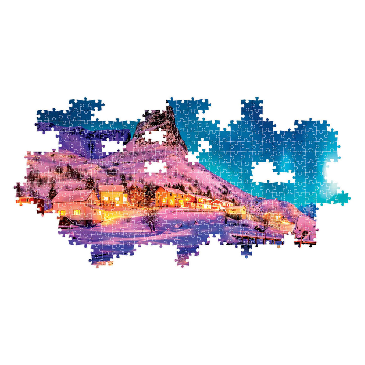 Clementoni Panorama-Puzzle Lofoten, 1000 Teile.