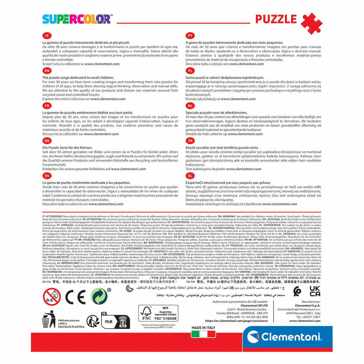 Clementoni Puzzle 2x20 Teile Paw Patrol