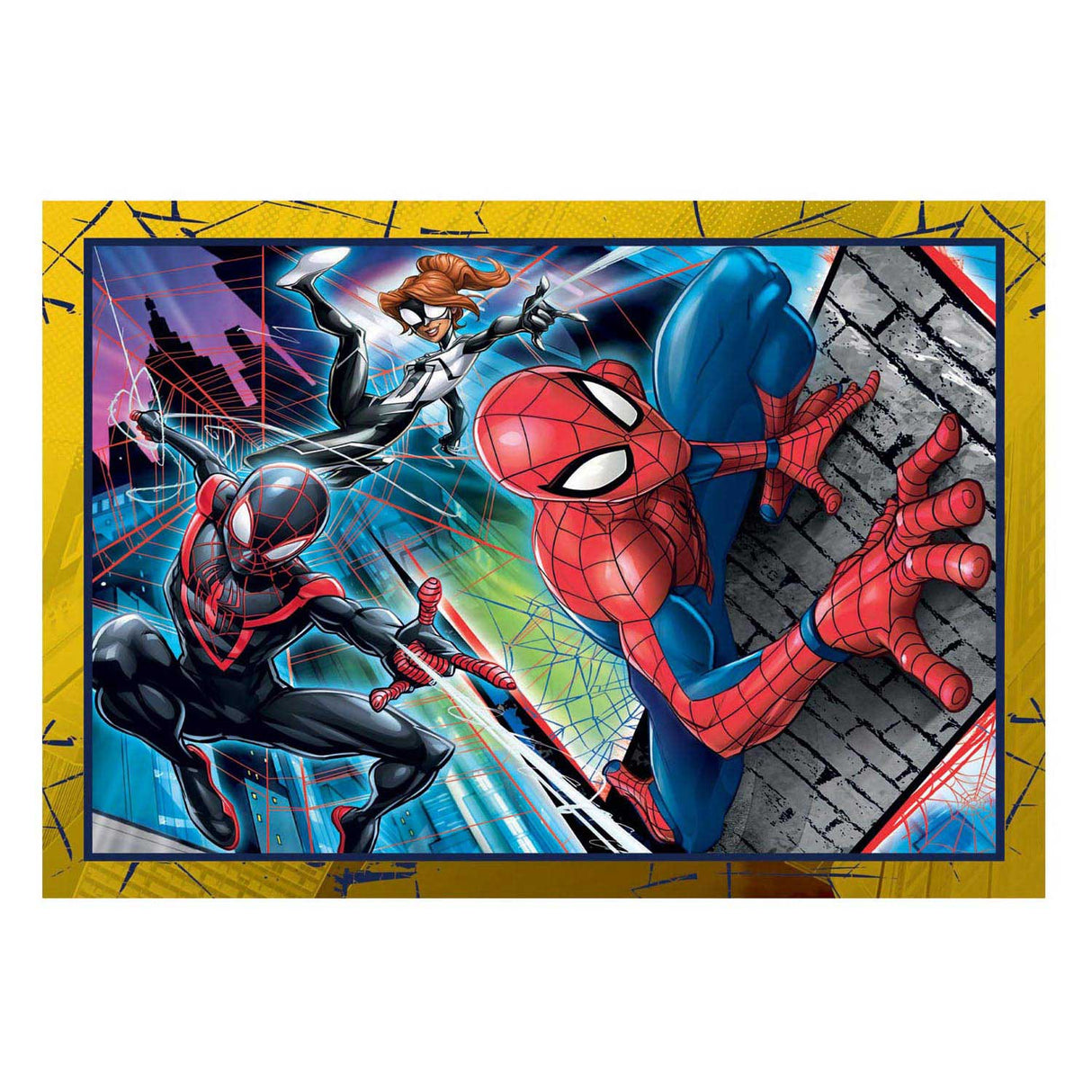 Clementoni-Puzzles Marvel Spiderman, 4in1
