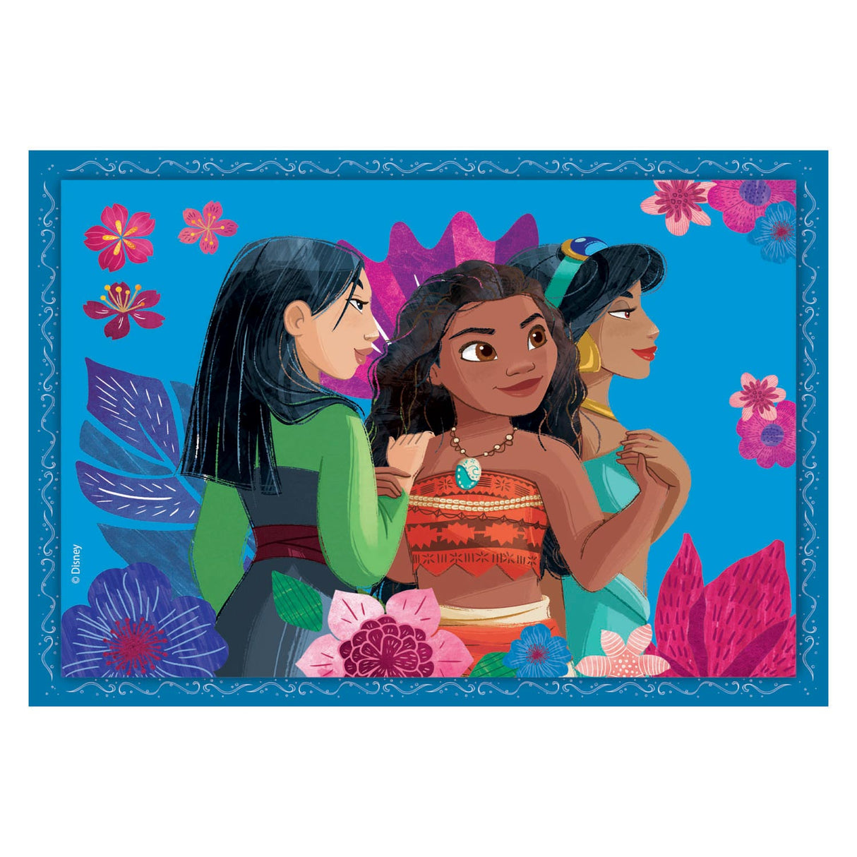 Clementoni – Puzzle – 4 Puzzles in 1 Box – Disney Princess – Puzzle für Kinder – Supercolor