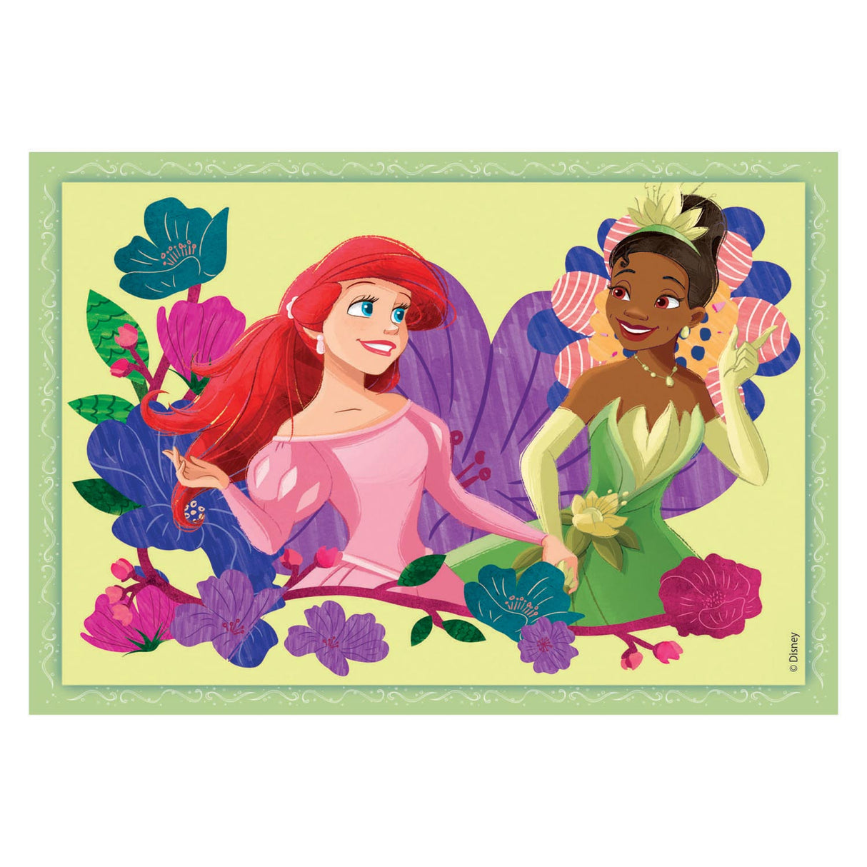 Clementoni – Puzzle – 4 Puzzles in 1 Box – Disney Princess – Puzzle für Kinder – Supercolor