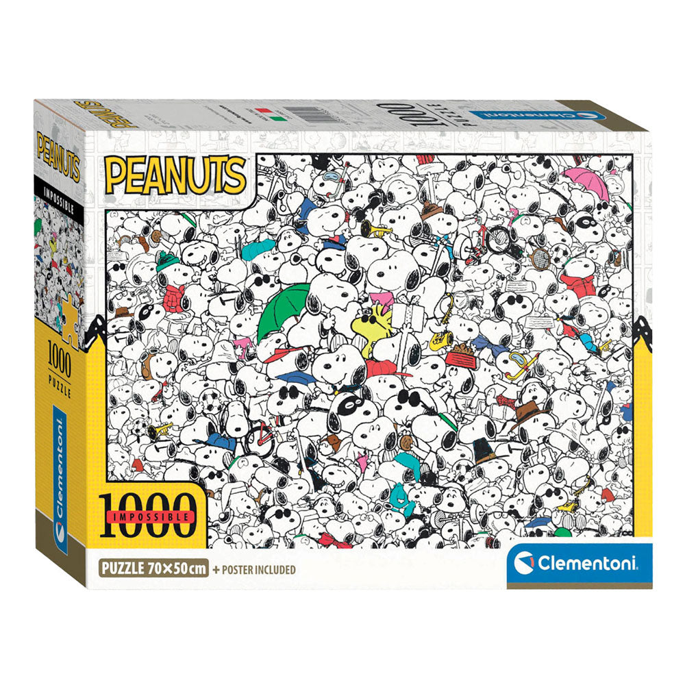Clementoni - Puzzle - 1000 Teile - Impossible Peanuts - Puzzle für Erwachsene