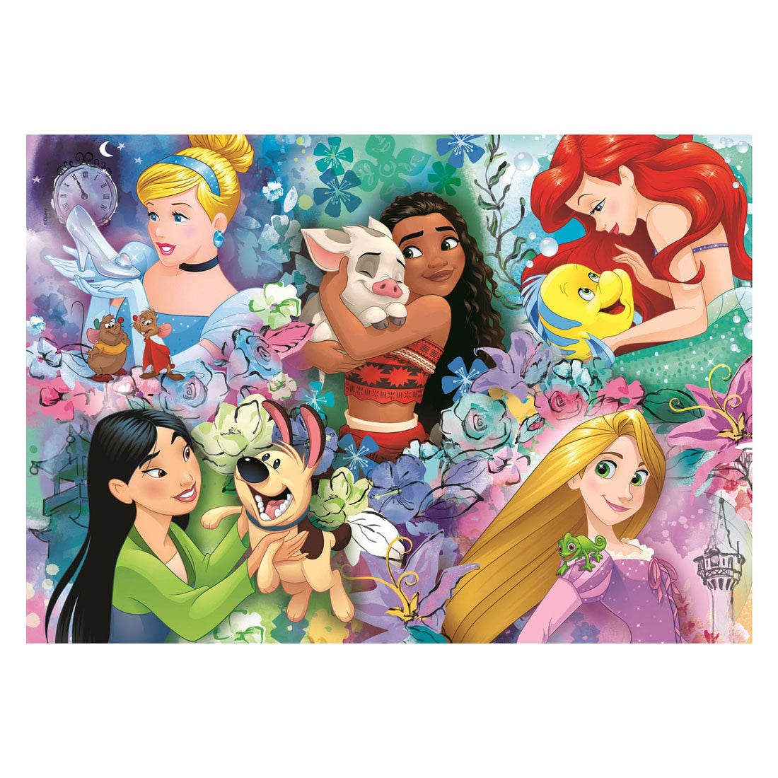 Clementoni Jigsaw Puzzle Super Color Disney Prinzessin II, 60st.