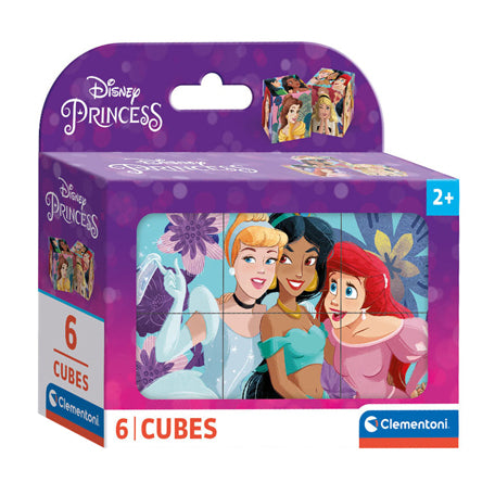 Clementoni - 6 Blöcke Puzzle - Disney-Prinzessinnen - 6 Bilder - ab 3 Jahren