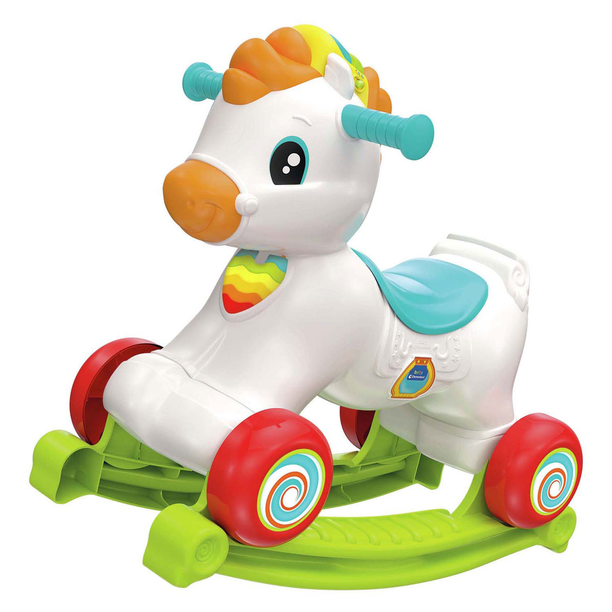 Clementoni Baby – Rocky das Schaukelpferd 3in1