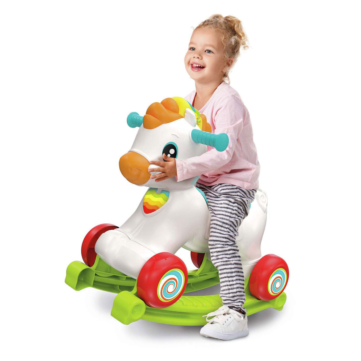 Clementoni Baby – Rocky das Schaukelpferd 3in1