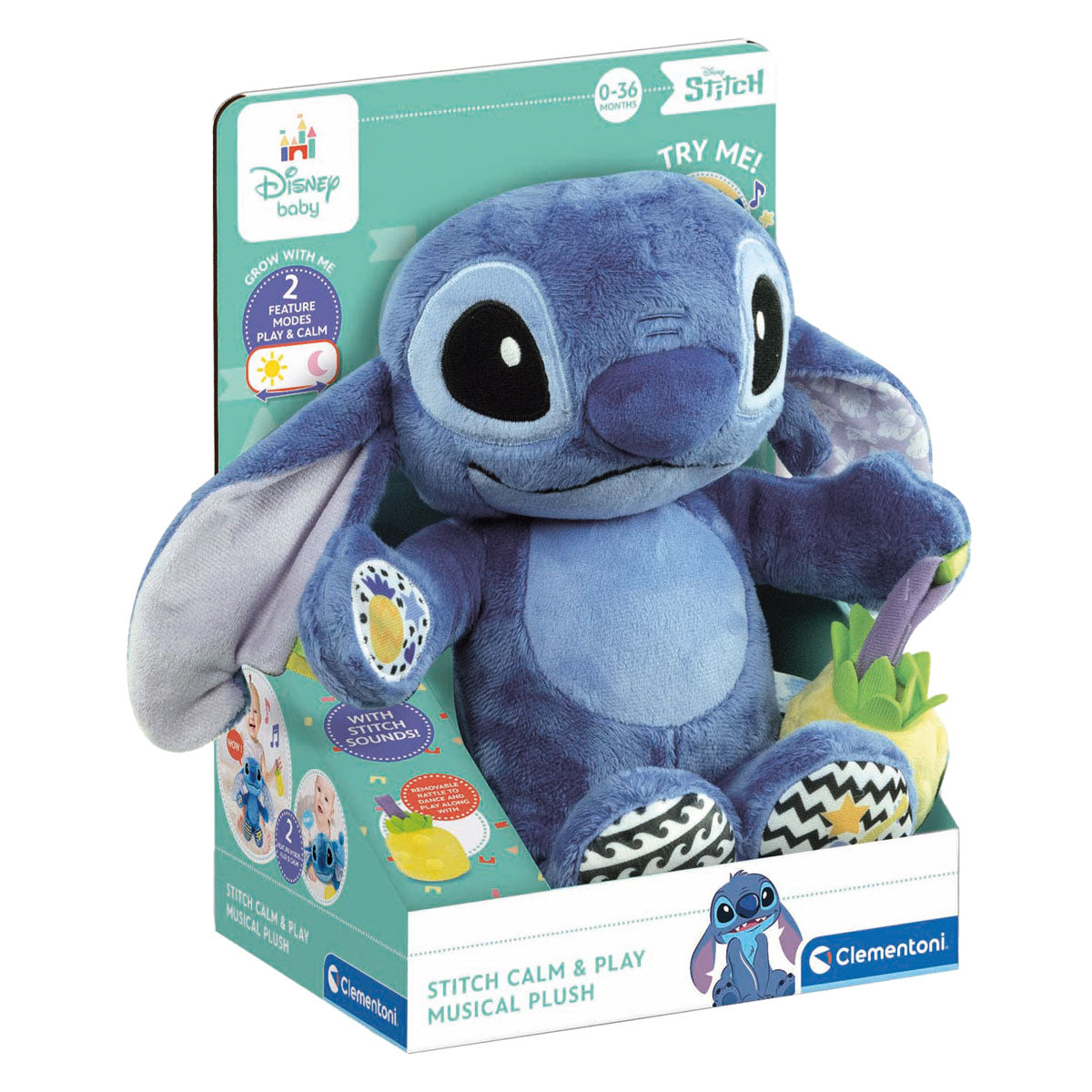 Clementoni Baby – interaktives Plüsch-Kuscheltier von Disney Stitch